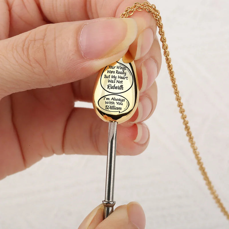 Little Speech I Miss You I Know Memorial - Personalized Keepsake Necklace