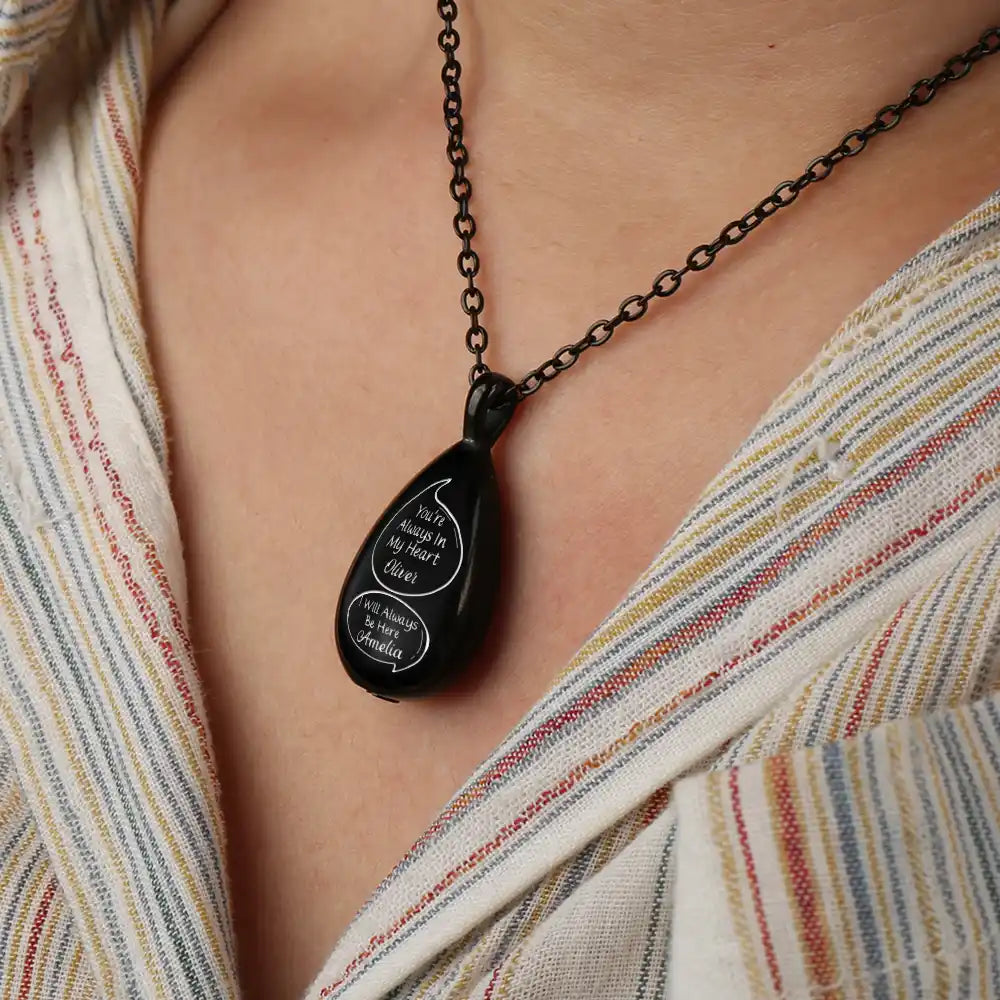 Little Speech I Miss You I Know Memorial - Personalized Keepsake Necklace