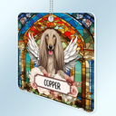 Best Friend For Life Dog Cat Stained Glass - Personalized Acrylic Car Hanger