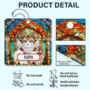 Best Friend For Life Dog Cat Stained Glass - Personalized Acrylic Car Hanger