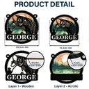 Bass Fishing - Personalized Window Hanging Suncatcher Ornament