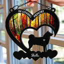 Your Were My Favorite Hello Dog Memorial - Personalized Window Hanging Suncatcher Ornament