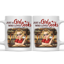 Just A Girl Who Loves Books Women - Personalized Mug