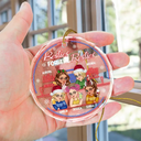 Here's To Another Year Of Bonding Over Alcohol Christmas Bestie - Personalized Circle Glass Ornament