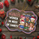 Here's To Another Year Of Bonding Over Alcohol Christmas Bestie - Personalized Medallion Acrylic Ornament