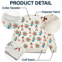 Custom Photo Best Dad Ever Funny Kids Christmas - Personalized Unisex Ugly Sweater