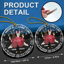 Gift For Bestie,Gifts For Colleagues,Happy,Christmas - It Takes A Long Time To Grow An Old Friend Christmas Backside - Personalized Circle Glass Ornament