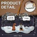Pet Lovers, Memorial - They Still Talk About You Memorial Dog Cat - Personalized Medallion Glass Ornament