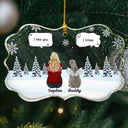 Pet Lovers, Memorial - I Miss You Memorial Dog Cat - Personalized Medallion Glass Ornament