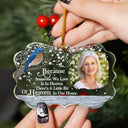 Gift For Grandparents, Gift For Sibling, Memorial, Family - Custom Photo I'm Always With You Memorial - Personalized Medallion Glass Ornament
