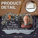 Gift For Grandparents, Gift For Sibling, Memorial, Family - Custom Photo I'm Always With You Memorial - Personalized Medallion Glass Ornament