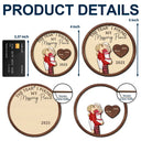 Gift For Couples - The Year I Found My Missing Piece Kissing Couples - Personalized 2-Layered Wooden Ornament