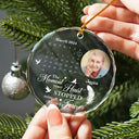 Family, Parents, Gift For Grandparents, Gift For Sibling - Custom Photo The Moment Your Heart Stopped Memorial Calendar - Personalized Circle Glass Ornament