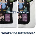 Gifts For Colleagues, Gift For Bestie - 10 Reasons Why You Are My Bestie Backside - Personalized Fleece Blanket, Sherpa Blanket