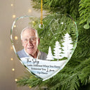 Memorial, Family, Parents, Gift For Grandparents, Gift For Sibling - Custom Photo The Sky Looks Different Memorial Family - Personalized Glass Ornament