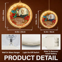 Memorial, Family - Custom Photo Memorial I'm Always With You - Personalized LED Pendant Light