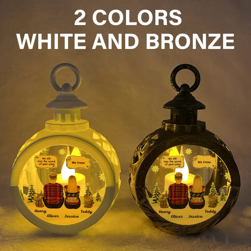 Pet Lovers, Dog Lovers, Cat Lovers, Dog Mom - I Miss You Memorial Dog Cat - Personalized Candlelight Lantern Ornament