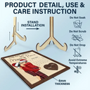 Christmas,Love,Gift For Couples,Gift For Husband,Gift For Wife,Gift For Boyfriend,Gift For Girlfriend,Anniversary - The Day I Found My Missing Piece Kissing Couples Calendar - Personalized 2-Layered Wooden Plaque With Stand