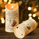 Family, Parents, Gift For Grandparents, Gift For Sibling, Memorial - Custom Photo When Tomorrow Starts Without Me Memorial - Personalized Flameless LED Candle