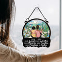 Gift For Bestie, Gifts For Colleagues - Besties Our Laughs Are Limitless Christmas - Personalized Window Hanging Suncatcher Ornament