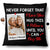 Gift For Couples, Gift For Husband, Gift For Wife, Gift For Boyfriend, Gift For Girlfriend - Custom Photo Hug This Pillow Until You Can Hug Me Couples - Personalized Pillow
