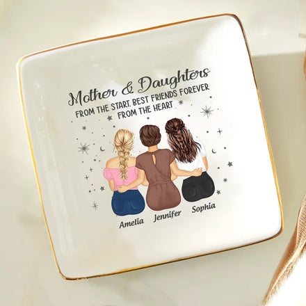 Mother & Daughter From The Start - Personalized Ring Dish