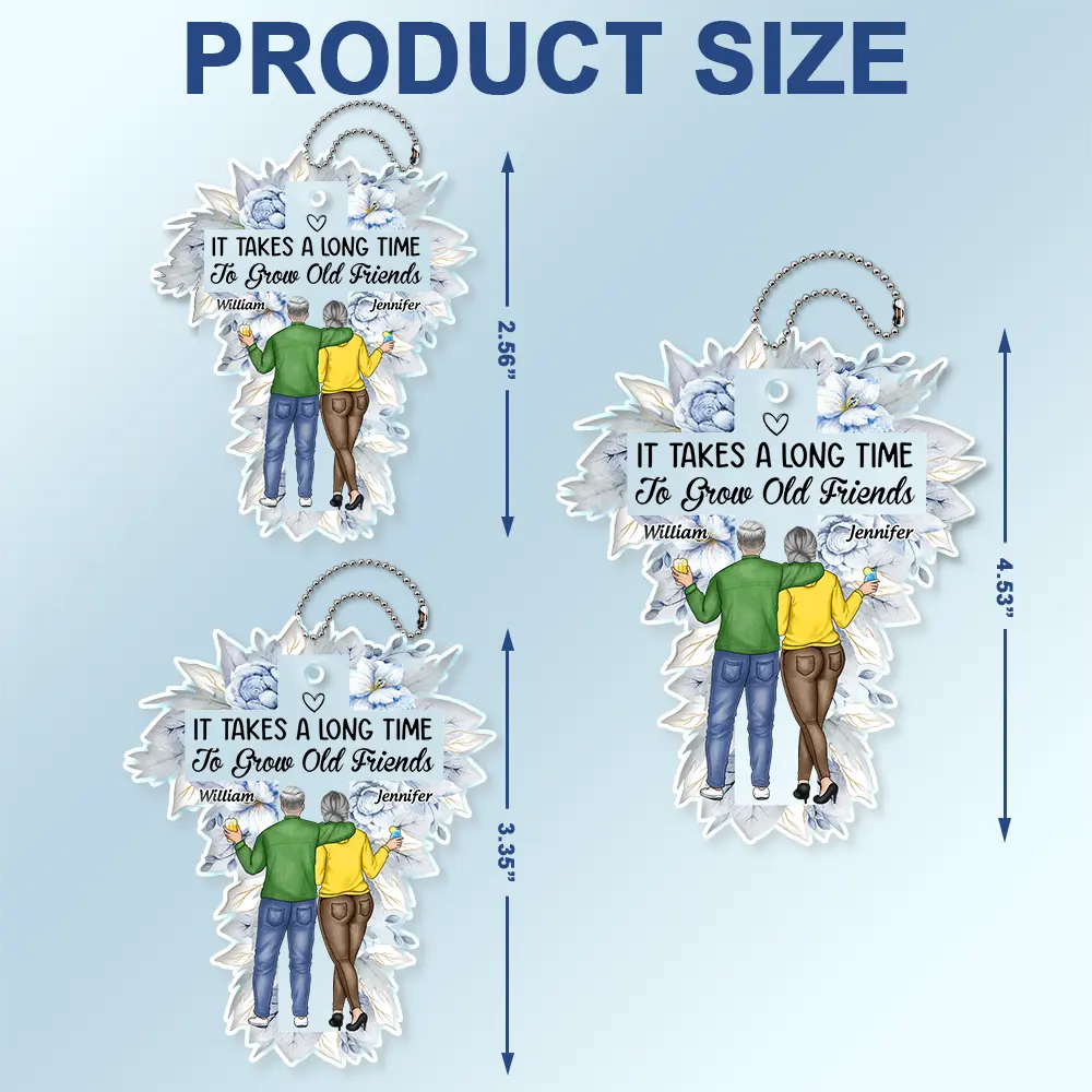 Gift For Bestie - A Sister Is God's Way Of Making Sure We Never Walk Alone - Personalized Acrylic Car Hanger