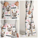 Dog Lovers, Pet Lovers, Cat Lovers, Pet Mom, Pet Dad, Dog Mom, Dog Dad - Custom Photo Lovely Pet Face Pattern Dog Cat Family - Personalized Pajama Pants