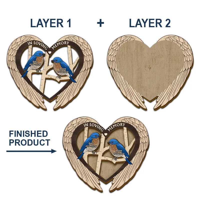 Sad,Family,Parents,Gift For Grandparents,Gift For Sibling,Memorial - Memorial Bird I'm Always With You - Personalized Custom Shaped Car Visor Clip