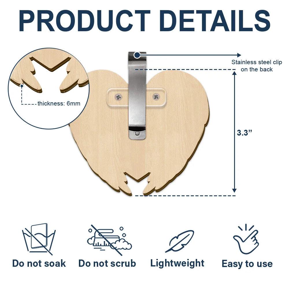 Sad,Family,Parents,Gift For Grandparents,Gift For Sibling,Memorial - Memorial Bird I'm Always With You - Personalized Custom Shaped Car Visor Clip