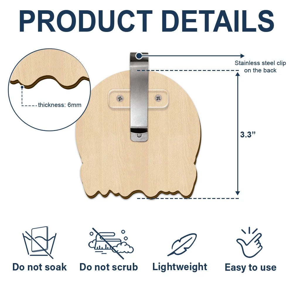 Gift For Bestie, Gift For Sisters, Gifts For Colleagues - Right In The Throat Bestie Sister - Personalized Custom Shaped Car Visor Clip