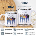 Gift For Bestie, Gifts For Colleagues, Old Best friends - I Hope We're Friends Until We Die Bestie - Personalized White Edge-to-Edge Mug