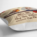 Family, Parents, Gift For Grandparents, Gift For Sibling, Memorial - Custom Photo When You Miss Me Have No Fear Memorial - Personalized Pillow
