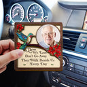 Family, Parents, Gift For Grandparents, Gift For Sibling, Memorial - Custom Photo I'll Carry You With Me - Memorial - Personalized Custom Shaped Car Visor Clip
