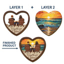 Gift For Couples, Gift For Husband, Gift For Wife, Gift For Boyfriend, Gift For Girlfriend - You And Me We Got This Couple - Personalized Custom Shaped Car Visor Clip
