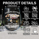 Funny,Retirement,Gift For Grandparents,Parents,Gift For Yourself,Gift For Men,Gift For Women,Gifts For Colleagues,Camping - Oops I Mean Happy Retirement - Personalized Stemless Wine Glass