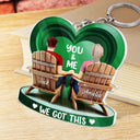 Gift For Couples,Gift For Wife,Gift For Husband,Gift For Boyfriend,Love - Together Since Couple 3D Effect - Personalized Acrylic Keychain