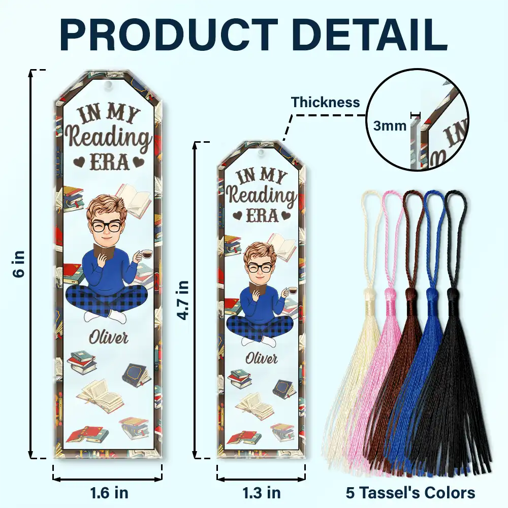 Reading, Gift For Couples, Gift For Bestie - Just One More Chapter In My Reading Era - Personalized Acrylic Bookmark