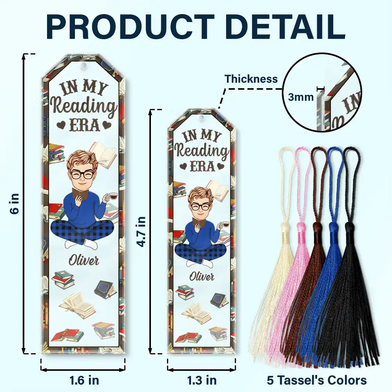 Reading, Gift For Couples, Gift For Bestie - Just One More Chapter In My Reading Era - Personalized Acrylic Bookmark