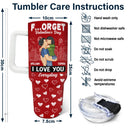 Gift For Couples, Gift For Husband, Gift For Wife - Forget Holiday I Love You Everyday Kissing Couple - Personalized 40oz Tumbler With Straw
