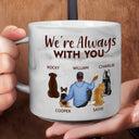 Happy,Dog Lovers,Dog Dad,Pet Lovers,Dog Mom - A Bond That Can't Be Broken Dog Mom - Personalized Marble Mug