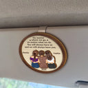 Gift For Mother, Mom - Daughters (Adult), Gift For Daughter - No Matter Where We Go Mom Daughter - Personalized Custom Shaped Car Visor Clip