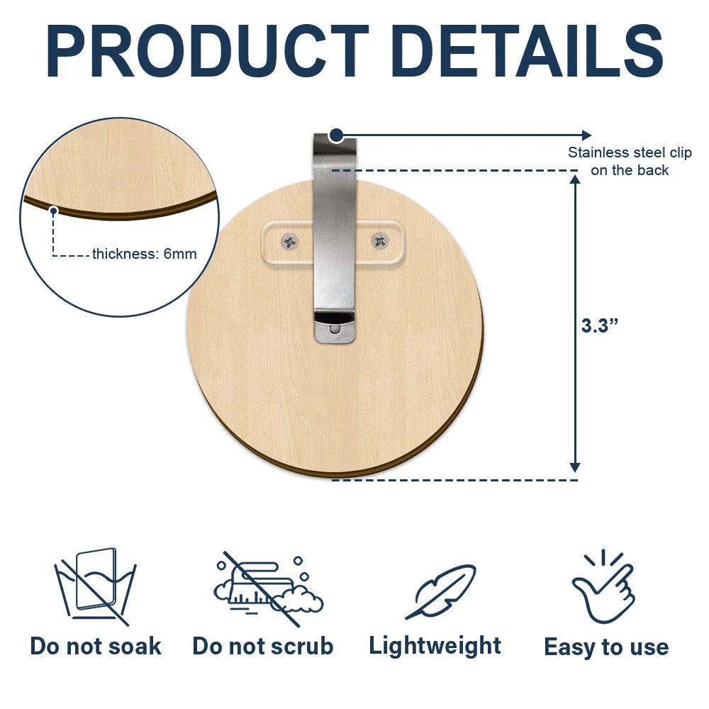 Peu importe où nous allons, maman et fille - Clip de pare-soleil de voiture personnalisé en forme personnalisée