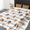 Family, Parents, Gift For Couples - Custom Photo Family Together Is Our Favorite Place to Be - Personalized Oversized Blanket