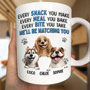 Dog Dad, Dog Lovers, Pet Lovers, Dog Mom - Every Snack You Make Dog - Personalized Mug