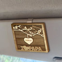 Happy,Gift For Mother,Gift For Father,Gift For Husband,Gift For Wife - We Love Mom Dad - Personalized Custom Shaped Car Visor Clip