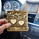 Happy,Gift For Mother,Gift For Father,Gift For Husband,Gift For Wife - We Love Mom Dad - Personalized Custom Shaped Car Visor Clip