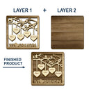 Happy,Gift For Mother,Gift For Father,Gift For Husband,Gift For Wife - We Love Mom Dad - Personalized Custom Shaped Car Visor Clip