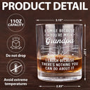 Gift For Brothers, Gift For Bestie, Gift For Men - I Smile Because You're My Brother - Personalized Whiskey Glass