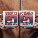 Funny, Gift For Mother, Mom - Children, Gift For Wife - Dear Mom Great Job We're Awesome Thank You - Personalized Marble Mug